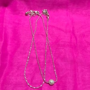 Two Anklet  Bracelet Set